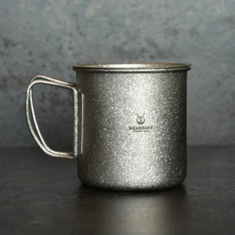 シルバーアント 結晶化チタン 蓋付きシングルマグ 400ml