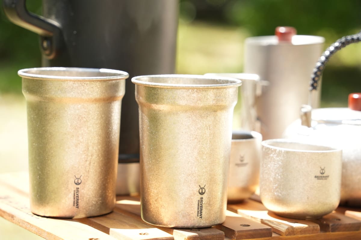 シルバーアント 結晶化チタン ビアカップ 400ml