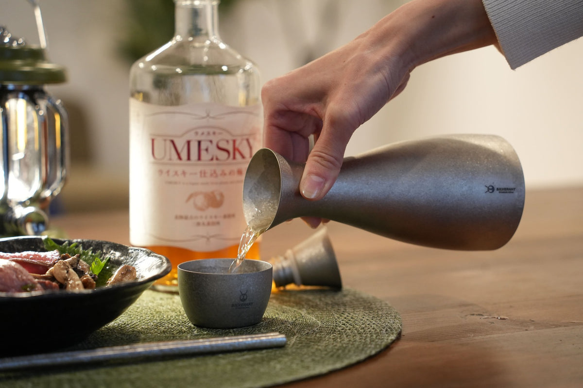 シルバーアント 結晶化チタン お猪口 50ml