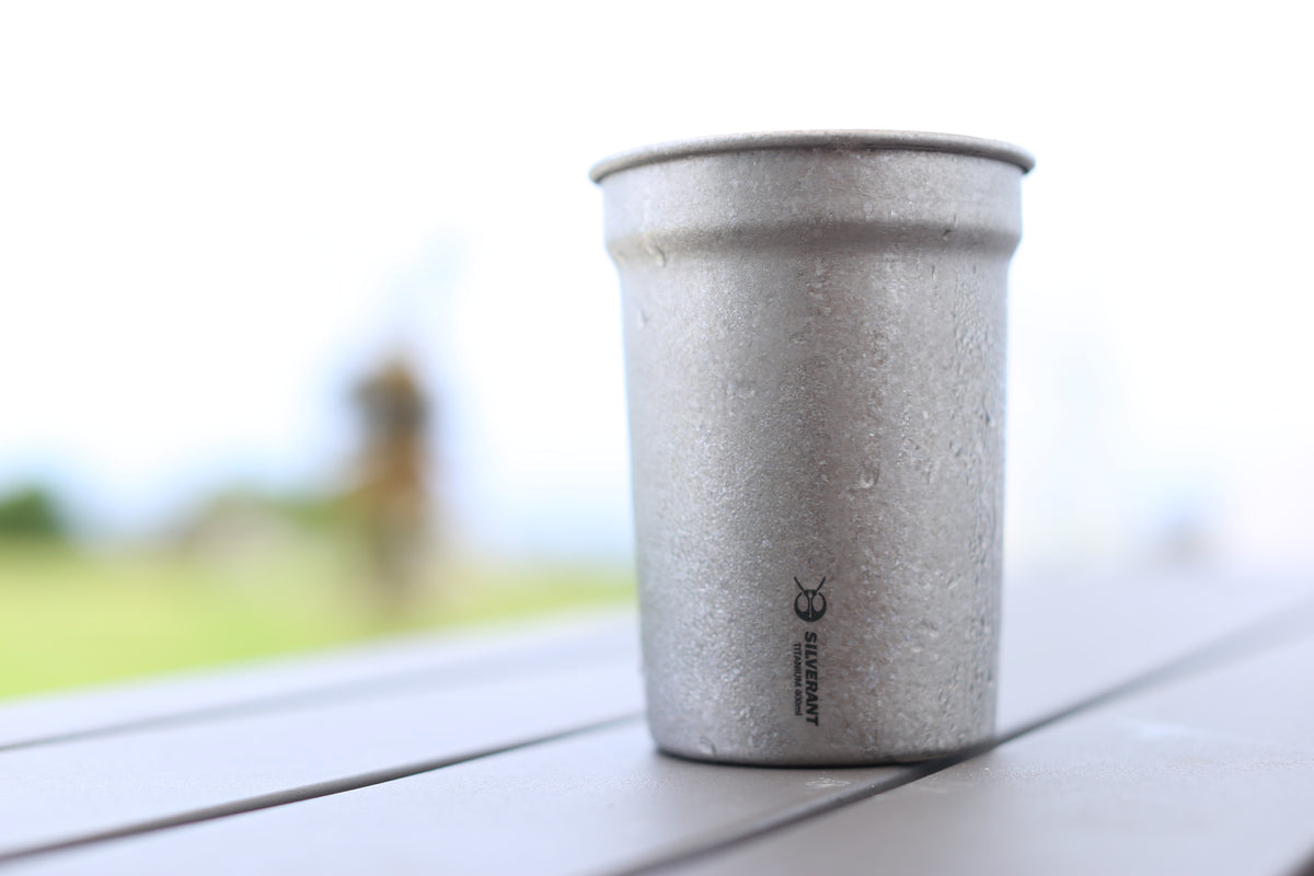 シルバーアント 結晶化チタン ビアカップ 400ml