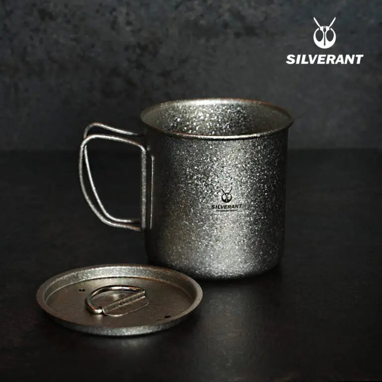 シルバーアント 結晶化チタン 蓋付きシングルマグ 400ml